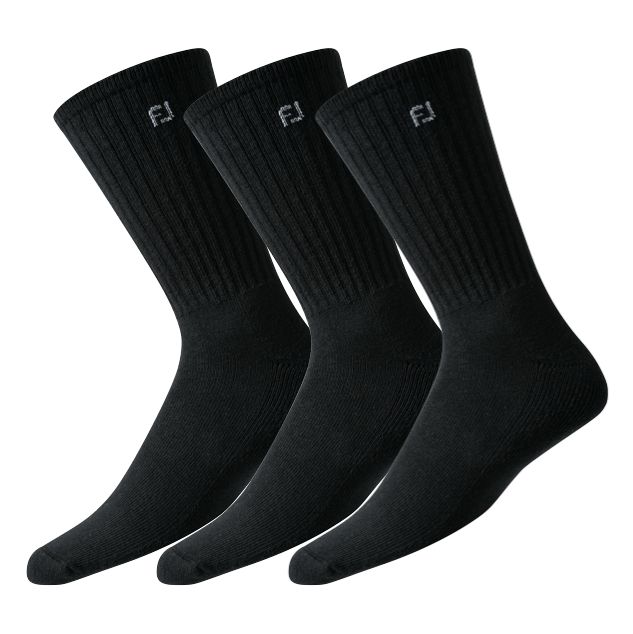 FootJoy Men's CottonSof Crew Sock 3 Pair Pack